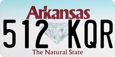 AR license plate 512KQR