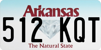 AR license plate 512KQT