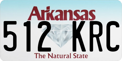 AR license plate 512KRC