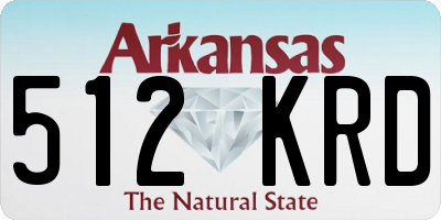 AR license plate 512KRD