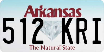 AR license plate 512KRI