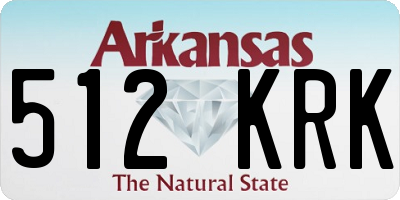 AR license plate 512KRK