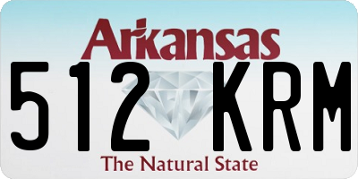 AR license plate 512KRM