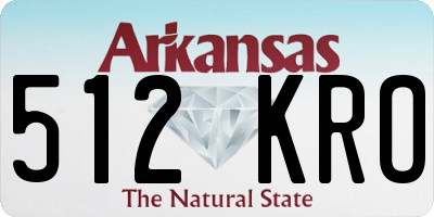 AR license plate 512KRO