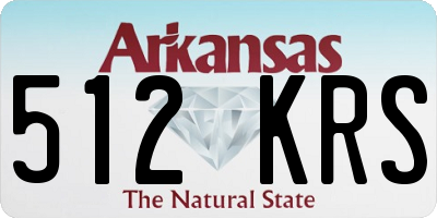 AR license plate 512KRS