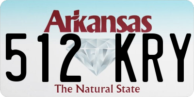 AR license plate 512KRY