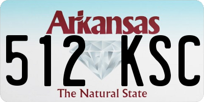 AR license plate 512KSC