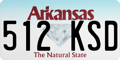 AR license plate 512KSD