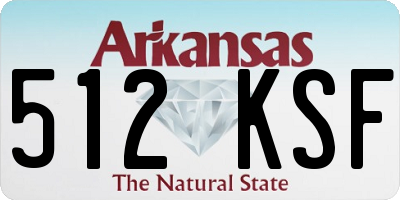 AR license plate 512KSF