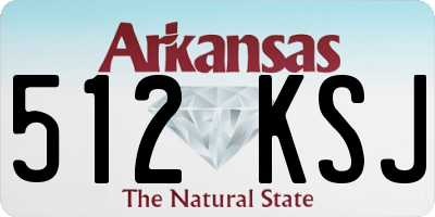 AR license plate 512KSJ