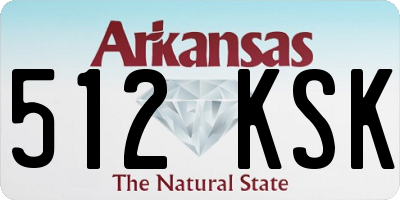 AR license plate 512KSK