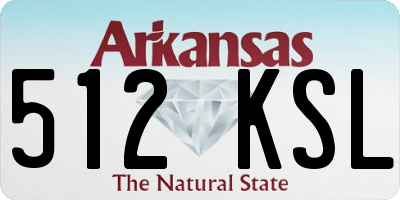 AR license plate 512KSL
