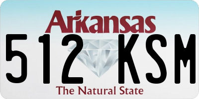 AR license plate 512KSM