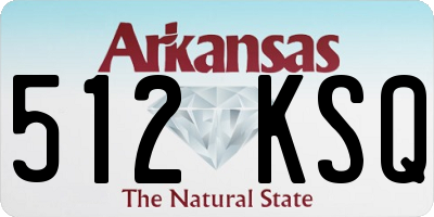 AR license plate 512KSQ
