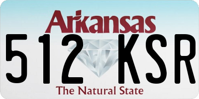 AR license plate 512KSR