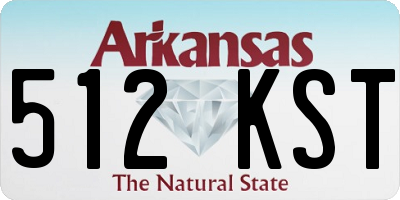 AR license plate 512KST