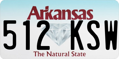 AR license plate 512KSW