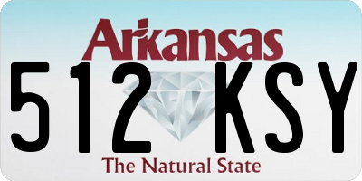 AR license plate 512KSY