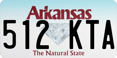 AR license plate 512KTA