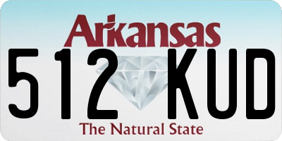 AR license plate 512KUD
