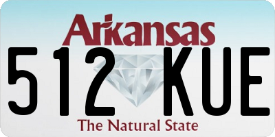 AR license plate 512KUE