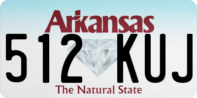 AR license plate 512KUJ