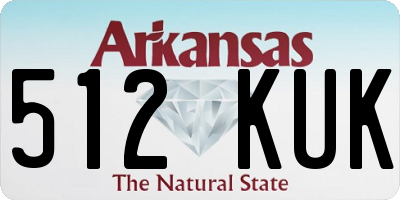 AR license plate 512KUK
