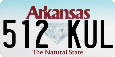 AR license plate 512KUL