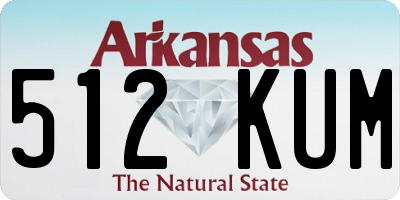 AR license plate 512KUM