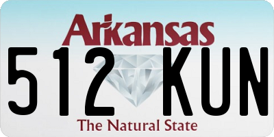 AR license plate 512KUN