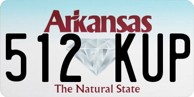 AR license plate 512KUP