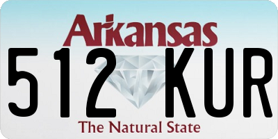 AR license plate 512KUR