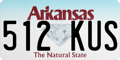 AR license plate 512KUS