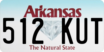 AR license plate 512KUT