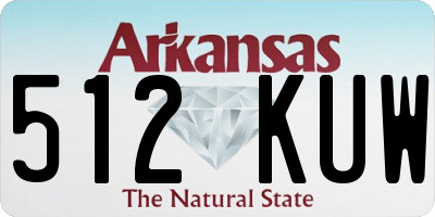 AR license plate 512KUW