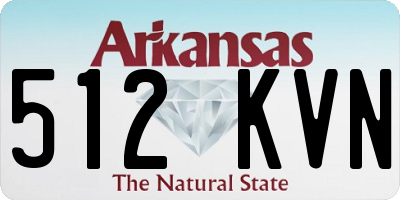 AR license plate 512KVN