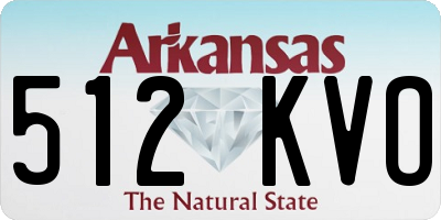 AR license plate 512KVO