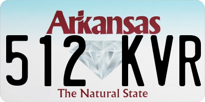 AR license plate 512KVR