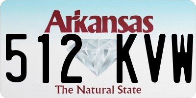 AR license plate 512KVW