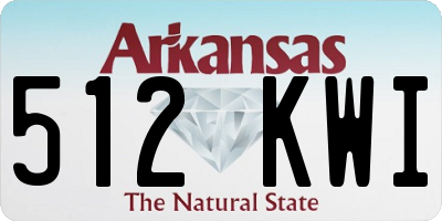 AR license plate 512KWI