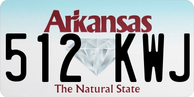 AR license plate 512KWJ