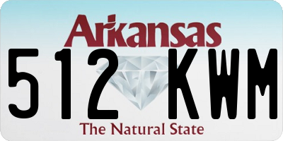 AR license plate 512KWM