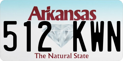 AR license plate 512KWN