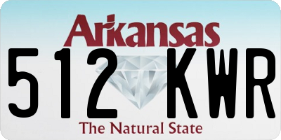 AR license plate 512KWR