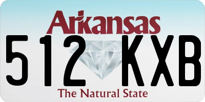 AR license plate 512KXB