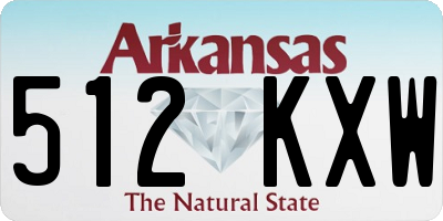 AR license plate 512KXW
