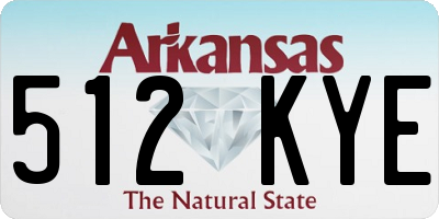 AR license plate 512KYE