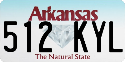 AR license plate 512KYL