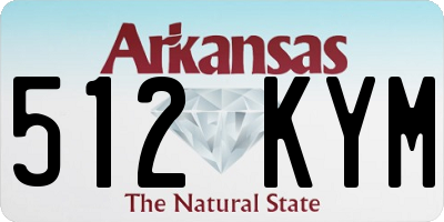 AR license plate 512KYM