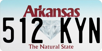 AR license plate 512KYN